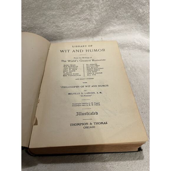 Library of Wit and Humor - 1901 Vintage - Picture 7 of 9